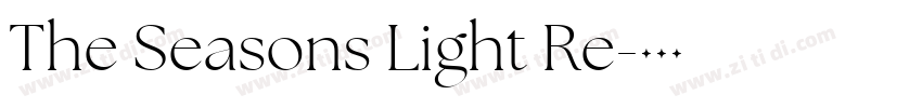 The Seasons Light Re字体转换 The Seasons Light Re字体转换